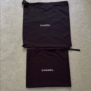 🖤2 Chanel🖤 Black Dust bags. Pristine.